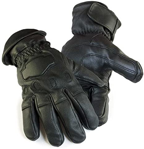 Northstar Mens Deerskin Gauntlet Cycle Glove Lined 150 gram Thinsulate, 034B