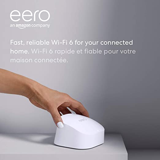 Introducing Amazon eero 6 dual-band mesh Wi-Fi 6 router, with built-in Zigbee smart home hub