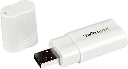 StarTech.com ICUSBAUDIO USB to Stereo Audio Adapter Converter