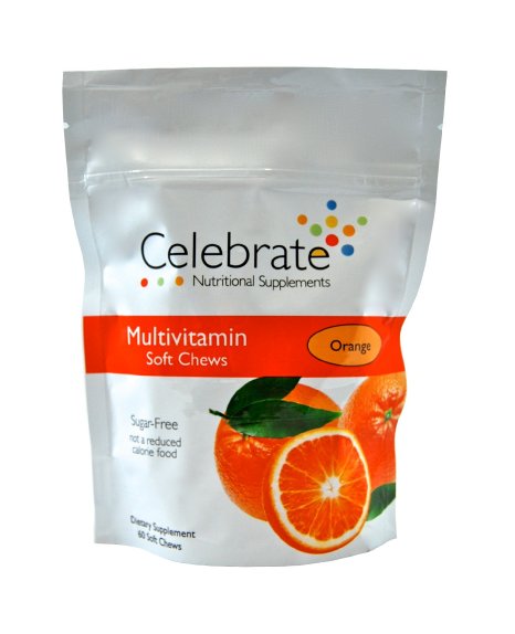 Celebrate Multivitamin Soft Chews Orange 60 count