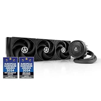 ARCTIC Liquid Freezer III 360 - Refrigeracion Liquida PC, AIO para CPU, Intel y AMD, Bomba eficiente controlada por PWM, Ventilador: 200–1800 rpm, LGA1851 y LGA1700 Contact Frame - Negro