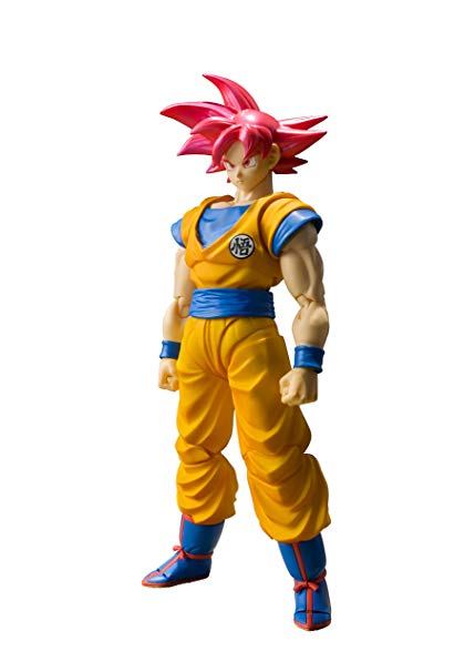 Bandai Tamashii Nations S.H. Figuarts Super Saiyan God Son Goku "Dragon Ball Super"  Action Figure