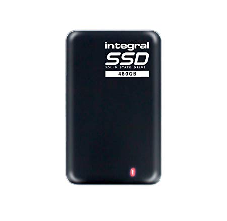 Integral 480GB Portable SSD Drive USB 3.0 External SSD Black