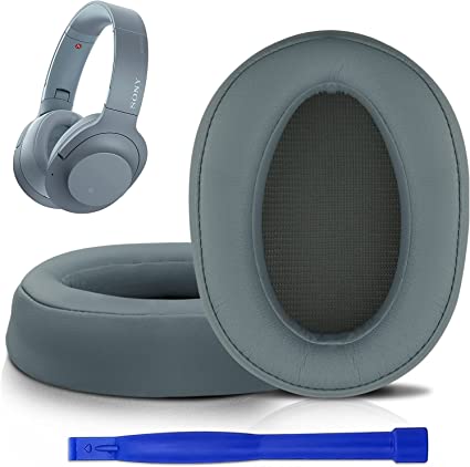 SOULWIT Earpads Cushions for Sony WH-H900N (h.Ear on 2 Wireless) & MDR 100ABN (h.Ear on Wireless) Noise Canceling Over-Ear Headphones, Ear Pads Replacement - Blue