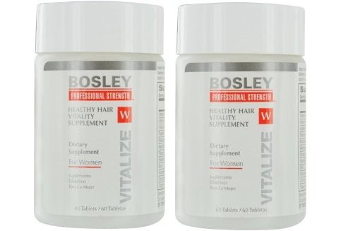 Bosley Healthy Hair Vitality Supplement for Women, 60 Count (2 pack)