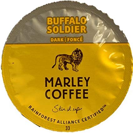 Marley Coffee Buffalo Soldier Single Serve Cups, 48 Count