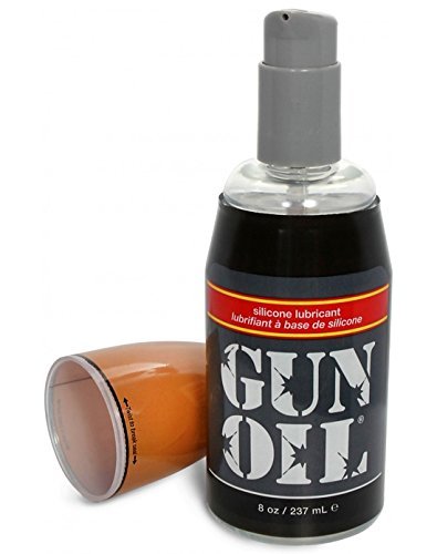 Gun Oil Silicone Based Personal Lubricant [Slick Silicone Formula] Size 8 Oz