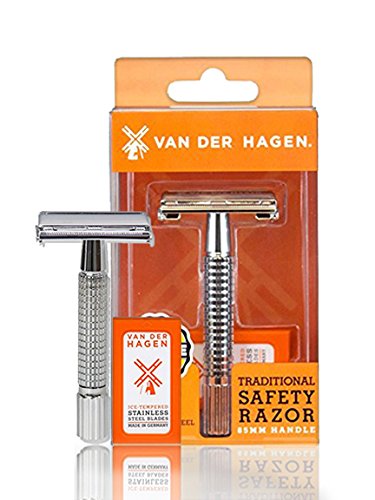Van Der Hagen Tradition Safety Razor with 5 Premium Blade