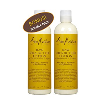 Sheamoisture Raw Shea Butter Body Lotion, Anti-Aging - 13 Oz (Pack Of 2)