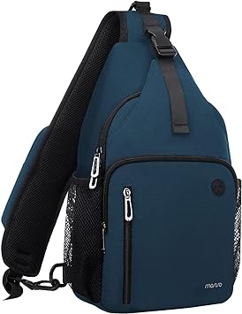 MOSISO Sling Backpack Bag, Crossbody Shoulder Bag Travel Hiking Daypack Chest Bag with Front Square Pocket&USB Charging Port