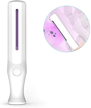 Handhold UV Light Portable Sanitizer UV Lamp Wand Ultraviolet Germicidal Lamp for Hotel Toilet Car Pet Area School