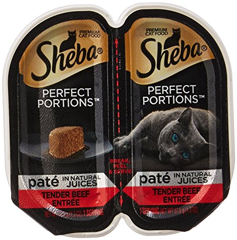 SHEBA Perfect Portions Pate Entree Wet Cat Food Trays