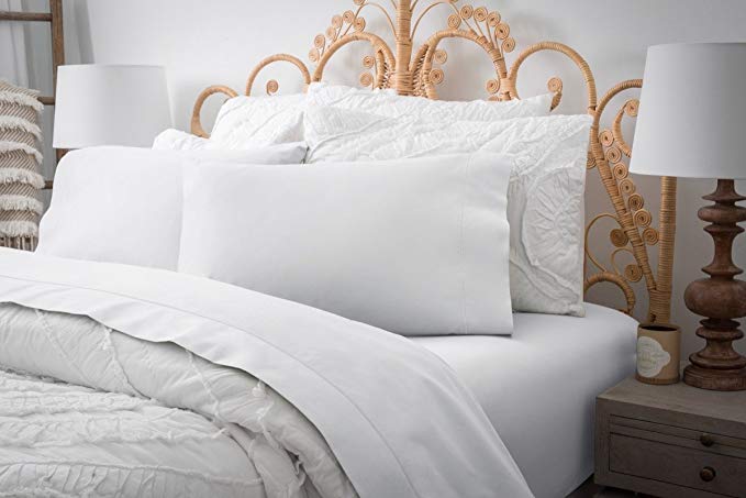 Magnolia Organics Estate Collection Pillowcase Pair - Standard, White