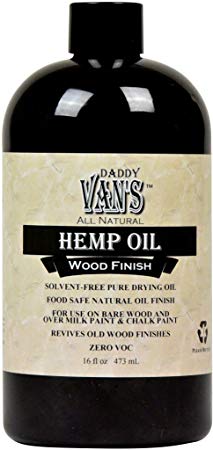 Daddy Van's® All Natural Hemp Oil Food Safe Wood Finish and Restorer (16 oz.)