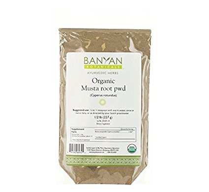 Banyan Botanicals Musta Powder - Certified Organic, 1/2 Pound - Cyperus rotundus - Supports regular, comfortable menstruation and promotes healthy digestion*