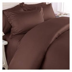 Elegant Comfort 4-Piece 1500 Thread Count Egyptian Quality Bed Sheet Sets with Deep Pockets, Full, Chocolate Brown