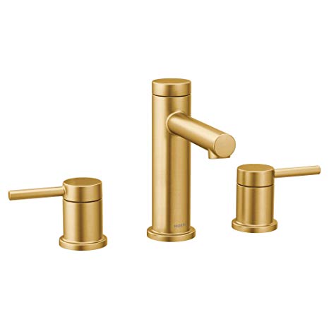 Moen T6193BG Align Two-Handle Modern 8 in. Widespread Bathroom Faucet Trim Kit without Valve, Brushed Gold