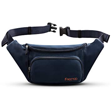 FREETOO Fanny Pack Waist Pack for Women,with Large Capacity,Waterproof, Sweat-Resistant and Wear-Resistant Nylon Bum Bag,fits Phones Up to 6.5’’,Suitable for Shopping,Walking,Travel,Daily Leisure