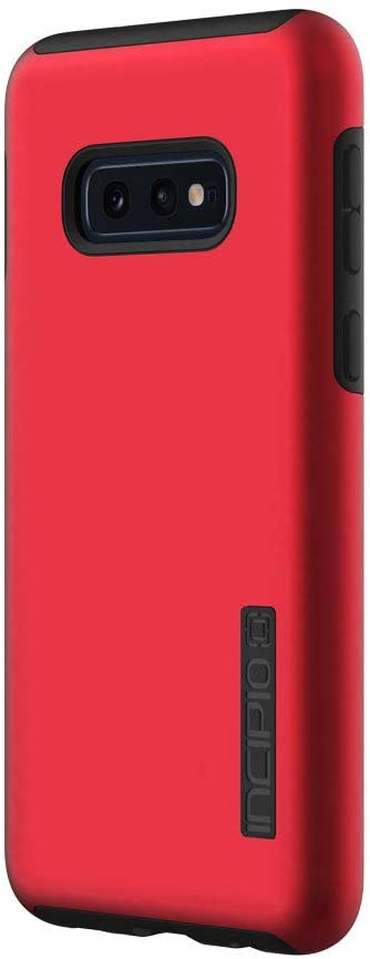 Incipio DualPro Dual-Layer Case for Samsung Galaxy S10e with Hybrid Shock-Absorbing Drop-Protection - Iridescent Red/Black