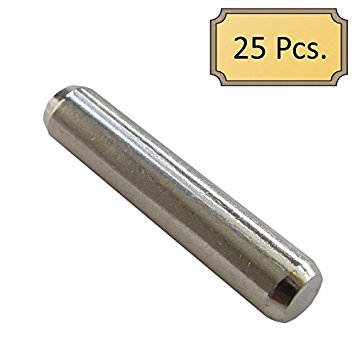 5mm "Cylinder" Cabinet Shelf Support Pegs - Polished Nickel - Package of 25