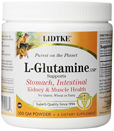 Lidtke Technologies L-Glutamine Powder, 300 Gram