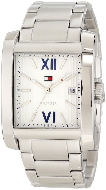 Tommy Hilfiger Men's 1710319 Classic Tank Roman Numeral Enamel Dial Watch