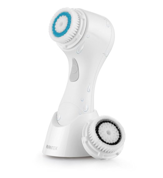AVANTEK FB-1 Sonic Facial Cleansing Brush IP-X7 Waterproof Face Exfoliating Cleanser with 2 Brush Heads