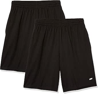 Amazon Essentials Men's Performance Tech Loose-Fit Lightweight Shorts (Available in Big & Tall), Pack of 2