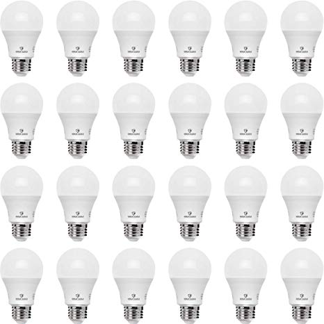 Great Eagle 100W Equivalent LED Light Bulb 1600 Lumens A19 5000K Daylight Non-Dimmable 15-Watt UL Listed (24-Pack)