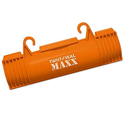 Twist and Seal Maxx (2 Pack) - Heavy Duty Extension Cord Protection - Orange