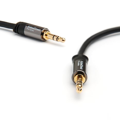 KabelDirekt (25 feet) 3.5mm Male to 3.5mm Male Stereo Audio Cable - PRO Series