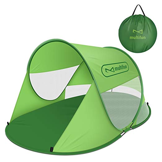 multifun Pop up Tent, Anti UV Instant Portable Beach Tent Sun Shelter Outdoor Ventilated Automatic Tent, Water-resistant Camping Cabana for 2-3 People, With Carrying Bag