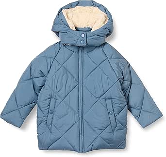 Amazon Essentials Girls and Toddlers' Long Quilted Cocoon Puffer Coat