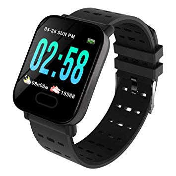 Halffle Smart Sports Watches, Unisex Outdoor Multi-Function Smart Bracelet Bangle, Color Screen Blood Pressure Heart Rate Real-time Monitoring Smart Watches, Silicone Soft Smart Watch for iOS Android