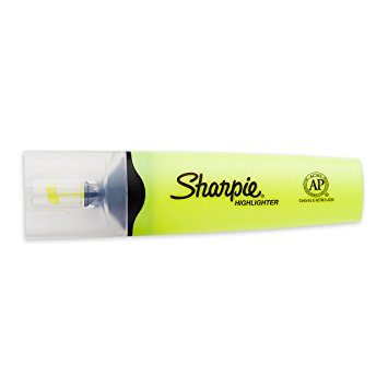 Sharpie Clear View Highlighters, Chisel Tip, Assorted Fluorescent, 3 Pack (1976770)