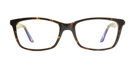 Pixel Eyewear Designer Computer Glasses with Anti-Blue Light Tint UV Protection, Anti-Glare, Full Rim, Acetate Frame Tortoise Color - Oryc Style