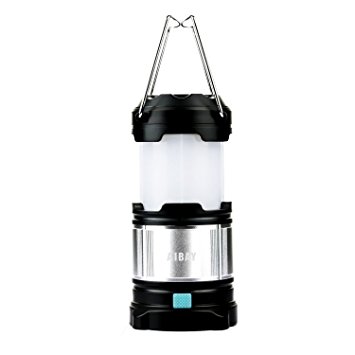 Aibay Waterproof Rechargeable LED Camping Lantern,Flashlights With 4 Modes and 5200mAh USB Power Bank for Hiking,Camping,Outdoor and Indoor Use