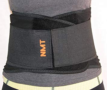NMT Back Brace ~ Concentrated Lumbar Support Belt ~ Core Pain, Arthritis ~ Premium Posture Corrector ~ Natural Physical Therapy ~ Men, Women ~ 4 Adjustable Sizes 'M' Fits Waist 28"-34" (71-86cm)