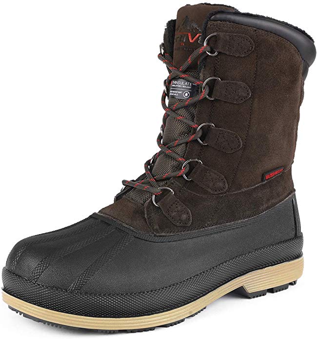 NORTIV 8 Men's 170390 Insulated Waterproof Work Snow Boots