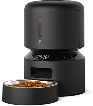 PETLIBRO Automatic Cat Feeder, Pet Dry Food Dispenser Triple Preservation with Stainless Steel Bowl & Twist Lock Lid, Up to 50 Portions 6 Meals Per Day, Granary for Small/Medium Pets