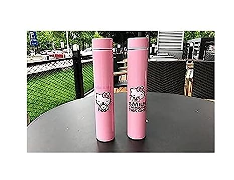 MAGENTA� Hello Kitty Kids/Girls Premium Stainless Steel Slim Hot Cold Bottle, 300ml(Pink) Qty 1