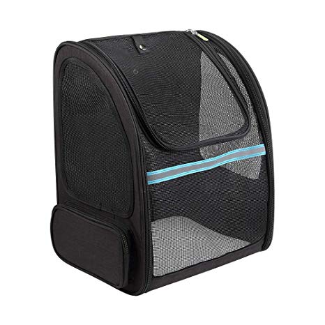 Pet Carrier Hoyxel EG43 Pet Bag for Small Dogs and Cats,Ventilated Design,Two-Sided Entry with Soft Cushion,Portable for Carrying Your Pet Safely and Comfortably on Traveling