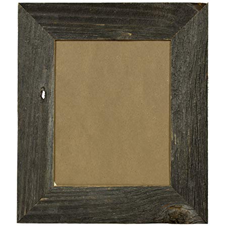 Craig Frames Reclaimed Barnwood Picture Frame, 4 by 6-Inch, Weathered Dark Natural