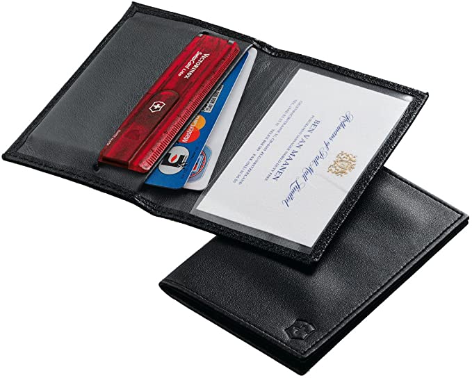 Victorinox Black Leather Pouch for Swiss Card