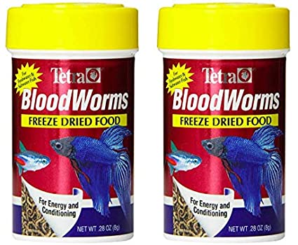 Tetra Blood Worms Freeze Dried Treat - Pack of 2