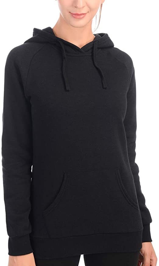 Women’s Full-Zip Hooded Jacket Fleece Midweight Thermal Sweatshirt Work Out Hoodie for Women