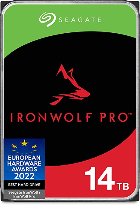 Seagate IronWolf 14TB NAS Internal Hard Drive HDD – CMR 3.5 Inch SATA 256MB Cache for RAID Network Attached Storage – Frustration Free Packaging (ST14000VN0008)