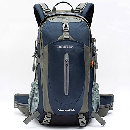 Suretex Hiking Backpack 35Liter/45 Liter Camping Shoulder Daypack With Rain Cover Unisex