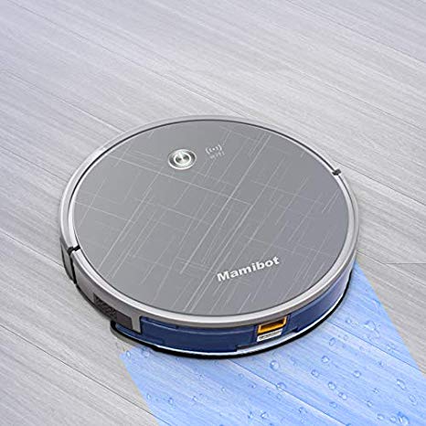 Mamibot EXVAC660 Robotic Vacuum and Mop Cleaner-2000Pa Super Power Suction Compatible with Alexa and Google Assistant, WiFi APP Control Auto-Charging Perfect for Pet Hair, Carpet & Hard Floor