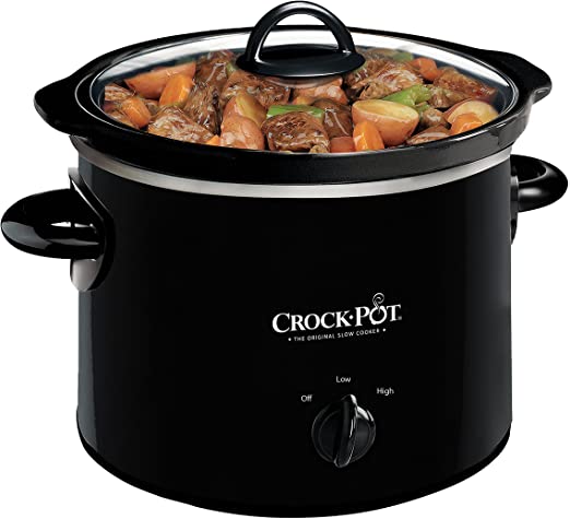 Crock-Pot 2.5-Quart Round Manual Slow Cooker, Polka Dot